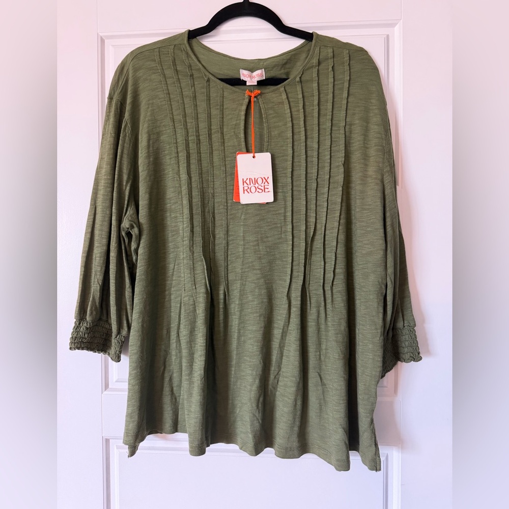 Knox Rose Sage Green Blouse for Women